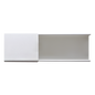 Canaleta blanca sin división, de PVC auto extinguible, 48 x 16 x tramo 2.5m (6101-01260