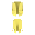 Tapa de Salida para Tubo Corrugado / 1.5 in (38 mm) / Para Canaleta 2x2 FiberRunner™ / ABS / Color Amarillo