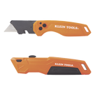 Navaja Multiusos Deslizable / Cuchilla Plegable 135° o 180° / Bloqueo con Liberación Rápida / 5 Cuchillas de Repuesto / Color Naranja de Alta Visibilidad