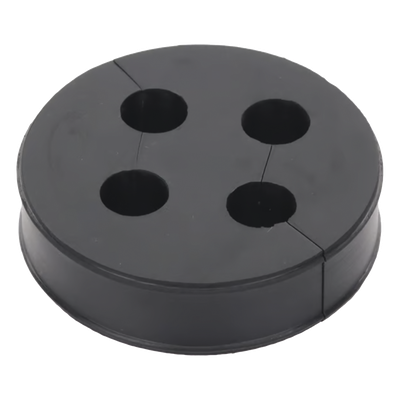 Inserto de Caucho de 4\" Con Cuatro Orificios para Cable de 3/8 in