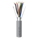 Cable para Alarma / 6 Conductores / 22 AWG / Blindado / Riser / 305 m (1000 ft) / Gris