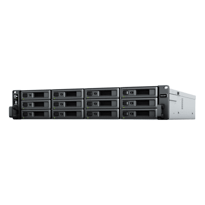 Servidor de Almacenamiento RackStation RS2423RP+ | 12 Bahías | 2U | Hasta 432 TB | Conectividad 10GbE | RAID Soportado | Fuentes de Alimentación Duales | Intercambio en Caliente | Compatibilidad co