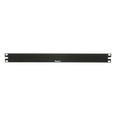 Tapa Ciega Para Rack Estándar de 19in, Plano, de Acero, 1UR, Color Negro