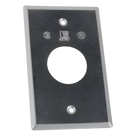 Tapa rectangular aluminio / Tipo RR / 40.38 mm central / 2 diámetros 3 mm / 1.02 mm espesor / Intemperie