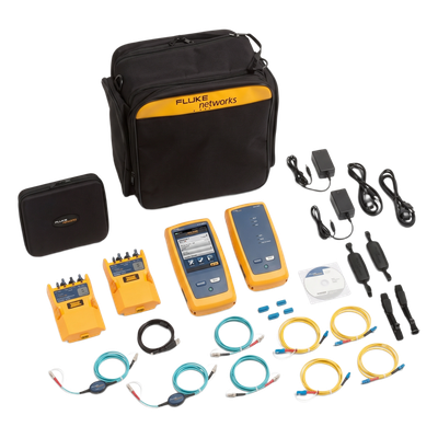 Certificador CertiFiber Pro Quad, para Fibra Óptica Multimodo 50µm y Monomodo, Con WiFi Integrado y Pantalla LCD de 5.7 Pulgadas (14.48 cm), Versión Internacional