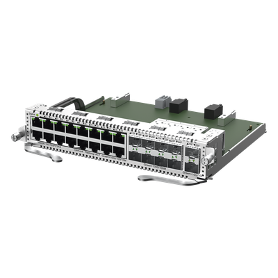 Tarjeta de Red con 16 puertos RJ45 1Gb, 8 puertos SFP 1Gb y 2 puertos SFP+ 10Gb para Chasis RG-NBS6002