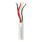 Cable para Alarma / 4x22 AWG / Cobre Sólido / 305 m (1000 ft) / Clasificación CM / Blanco