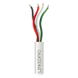 Bobina de Cable 305 Metros (1000 Pies): 4 x 22 AWG, Color Blanco, CM, Para Sistemas de Seguridad y Alarmas