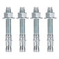 Kit de Anclaje a Piso, Para Rack de 2 o 4 Postes, Fabricado en Acero, 4 Piezas