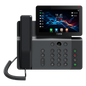 Teléfono IP Empresarial / Pantalla Táctil 7\" / Wi-Fi 6 / Bluetooth 5.4 / 20 Líneas SIP / Cámara 1080p / PoE / Material Antibacterial