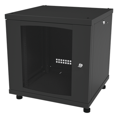Gabinete Profesional para Telecomunicaciones de 12UR, 638 mm Profundidad.