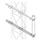 Brazo Lateral para Torre / Acero ASTM A-36 / Galvanizado en Caliente / Tubo Ø 2' Cal. 18 / Altura 50 cm (19.7 in) / Separación 20 cm (7.9 in) / Compatible STZ30G