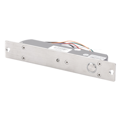 Cerradura de Perno 2000 kg de sujeción/ Abierta en caso de falla (Fail Safe)/ Con temporizador y Sensor de puerta