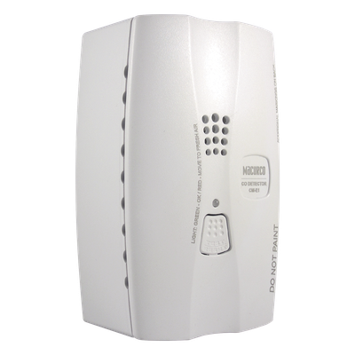 Detector de Monóxido de Carbono / Controlador y Transductor / Doble Relevador NO/NC / Sirena 85 dBA a 3 m (9.8 ft) / Pantalla Digital / Certificación UL