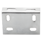 Placa Salida a Tubo / Acabado Electro Zinc / Compatible 1/2' a 2' / Abrazadera Tipo U