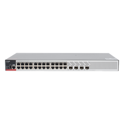 Switch PoE+ Empresarial 370 Watts, Administrable L2+, 24 Puertos Gigabit y 4 Puertos Uplink SFP 2.5G