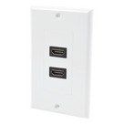 Placa de Pared / 2 Puertos HDMI Hembra a Hembra / 4K UHD / UL 94V-0 / 70 x 115mm / 2.75' x 4.52'