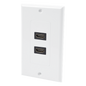 Placa de Pared de 2 Puertos HDMI Hembra a Hembra