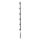Poste para Cerca Electrificada / Acero Galvanizado Cal. 18 / 1.4 m (4.6 ft) / 6 Aisladores de Paso / Fijación en Concreto / IP Protección Sellada