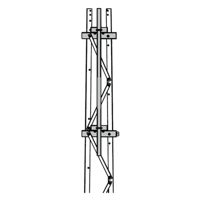 Mástil 2-3/8\" x 1.8 m para Montaje en Cara de Torre Super Titan Secciones 3 a 7.