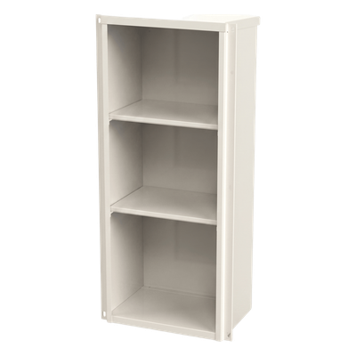 Gabinete Abierto de 3 Niveles / Sin Puerta / Uso Múltiple / Acero Galvanizado / 400 x 1060 x 300 mm