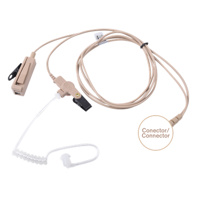 Kit de Micrófono-Audífono profesional de 2 cables Motorola MOTOTRBO: APX1000-8000 XPR6100-6550, MTP850S,MTP6550/6750