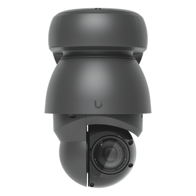 Cámara UniFi Protect PTZ AI Industrial Color Negro, 4K (8MPX), Zoom Óptico 22x, Visión Nocturna IR 100 m, Reconocimiento Facial y Placas, Protección IP66, Movimiento 360°, PoE++