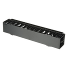 Organizador de Cables Horizontal / Rack 19in / 2UR / Frontal / ABS / Cat 6 y 10G