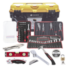 Juego de Herramientas Multitareas / Caja 44x26x23 cm / 24 Llaves Combinadas / Martillo 16 oz / 65 Puntas Intercambiables