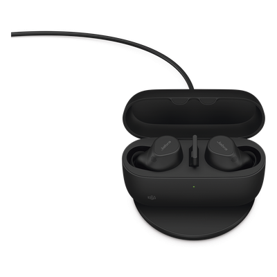 Jabra Evolve2 Buds, Auriculares versión MS con cancelación de ruido activa, Bluetooth conexion hasta 2 dispositivos (20797-999-999)