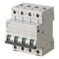 Interruptor Riel Dinn Tipo 5SL6, 4 polos, 16 amp