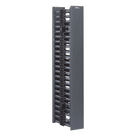 Organizador Vertical de Cable / Doble Frontal y Posterior / 22.5 UR / 4.9in Ancho / 41.5ft Altura / Negro