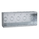 Caja Multigang / 5 Gang / Profundidad 2.5 in / 19 Entradas 1/2\"-3/4\" / Capacidad 79.5 cu. in / Acero Galvanizado