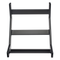 Curva Vertical Interior de 90° para Escalera Tubular de 1.5\" de Peralte y 12\" de Ancho, Acabado con Pintura Epóxica Color Negro, Incluye Coples y Tornillería