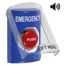 Botón Multipropósito de Emergencia / Superficie / Tapa Policarbonato / Bocina Pre-Alarma / 2 Relés Forma C / LED Indicador / UL/cUL S7255 / ADA
