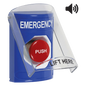 Botón Multipropósito de Emergencia / Superficie / Tapa Policarbonato / Bocina Pre-Alarma / 2 Relés Forma C / LED Indicador / UL/cUL S7255 / ADA