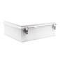 Gabinete de Plástico ABS, Uso en Intemperie IP66 (350 x 460 x 160 mm) Cierre por Broche Inoxidable y Permite Cerrado con Candado y Llave (Perno 5mm) No Incluido