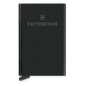 Tarjetero / Almacenamiento Seguro 4-6 Tarjetas / Aluminio Duradero / Protección RFID / Sistema Deslizamiento Patentado / Color Negro.