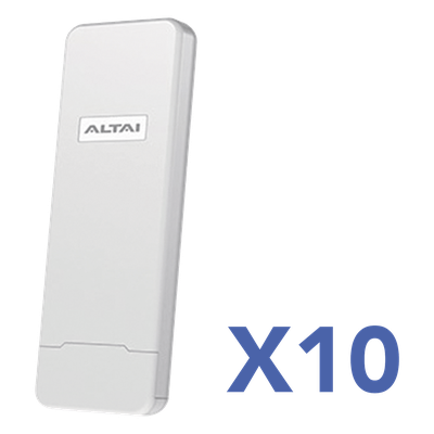Kit WiFi para Comunidades (10 AP) / Solución WISP Lista para Despliegue / Cobertura hasta 800 m / Administración en Nube Gratuita