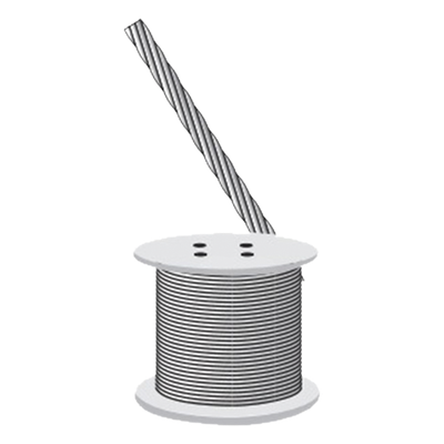 Cable Retenida 7 Hilos, Resistencia 2154 Kg. Diámetro 1/4\" (Precio por Metro).