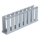 Canaleta Ranurada de PVC / 1.25 in Ancho / 3.12 in Alto / 1800 mm (5.9 ft) Largo / Tipo G / Gris