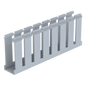 Canaleta Ranurada de PVC / 1.25 in Ancho / 3.12 in Alto / 1800 mm (5.9 ft) Largo / Tipo G / Gris