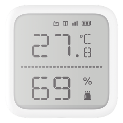 (AX PRO) Detector de Temperatura y Detector de Humedad Inalámbrico / 2.7\" de Tamaño / Uso en Interior / Rango de Detección desde  -35°C hasta 99°C