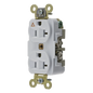 Contacto Dúplex Conexión a Tierra Aislada/ 20 A 125 V/ 2 polos 3 Hilos/ Color Blanco/ Nema 5- 20R/ Grado Industrial.