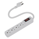 Multicontato Profesional / 4 Tomas 127 Vca / 15 A / Cable 30 cm (11.8 in) / Interruptor Iluminado / Norma NOM 003