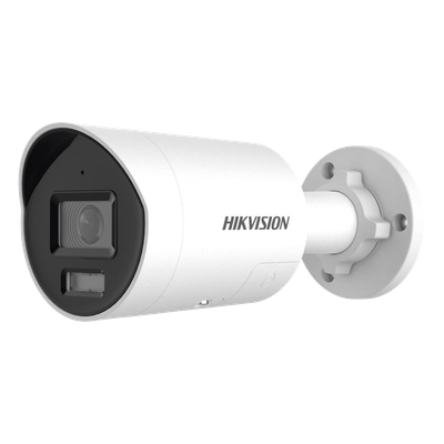 [Dual Light + ColorVu] Bala IP 8 Megapixel (4K) / Lente 2.8 mm / 40 mts IR + 40 mts Luz Blanca / Exterior IP67 / Luz Intermitente y Alerta de Audio / Micrófono Integrado / ACUSENSE / Metal / ACUSEA