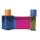 Ribbon para Impresora de Tarjetas / YMCKOK Full Color / Doble Panel Negro / 500 Impresiones / Overlay UV / Dye-Sublimation y Resin
