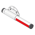 Brazo de Barrera Vehicular / Aluminio 14 ft (4.26 m) / Rotación 90° en 1.5 s / Sin Iluminación / Compatible Barreras 1601 y 1603