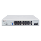 Switch PoE / 16 Puertos 10/100 Mbps PoE / 2 Uplink Gigabit / 1 Puerto SFP / Presupuesto PoE 250 W / Alcance 250 m (820.2 ft) / ONVIF