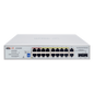 Switch PoE / Administración en la nube / Con 16 puertos 10/100 Mbps PoE af/at (Puertos 1-4: bt 90W) / 2 Puertos Uplink 10/100/1000 Mbps / 1 Puerto SFP Gigabit / Presupuesto 250 W / PoE hasta 250 me